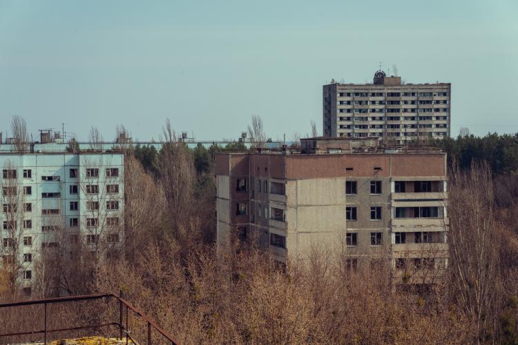 chernobil edificio abandonado