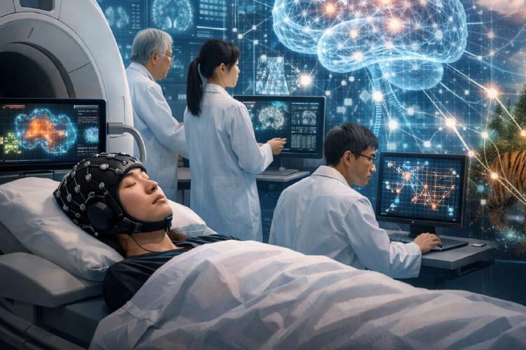 estudios sueño Avance científico: Un equipo de investigadores japoneses combina inteligencia artificial y neuroimagen para reconstruir imágenes de los sueños humanos. (Imagen: IA)
