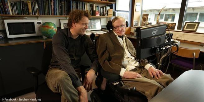 Stephen Hawking y su colega Thomas Hertog Stephen Hawking y su colega Thomas Hertog