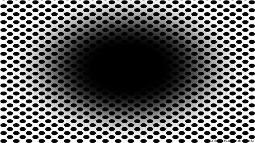 Ilusión óptica de agujero en expansión
