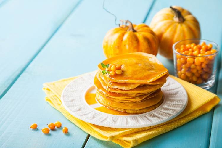 tortillas pancakes de calabaza