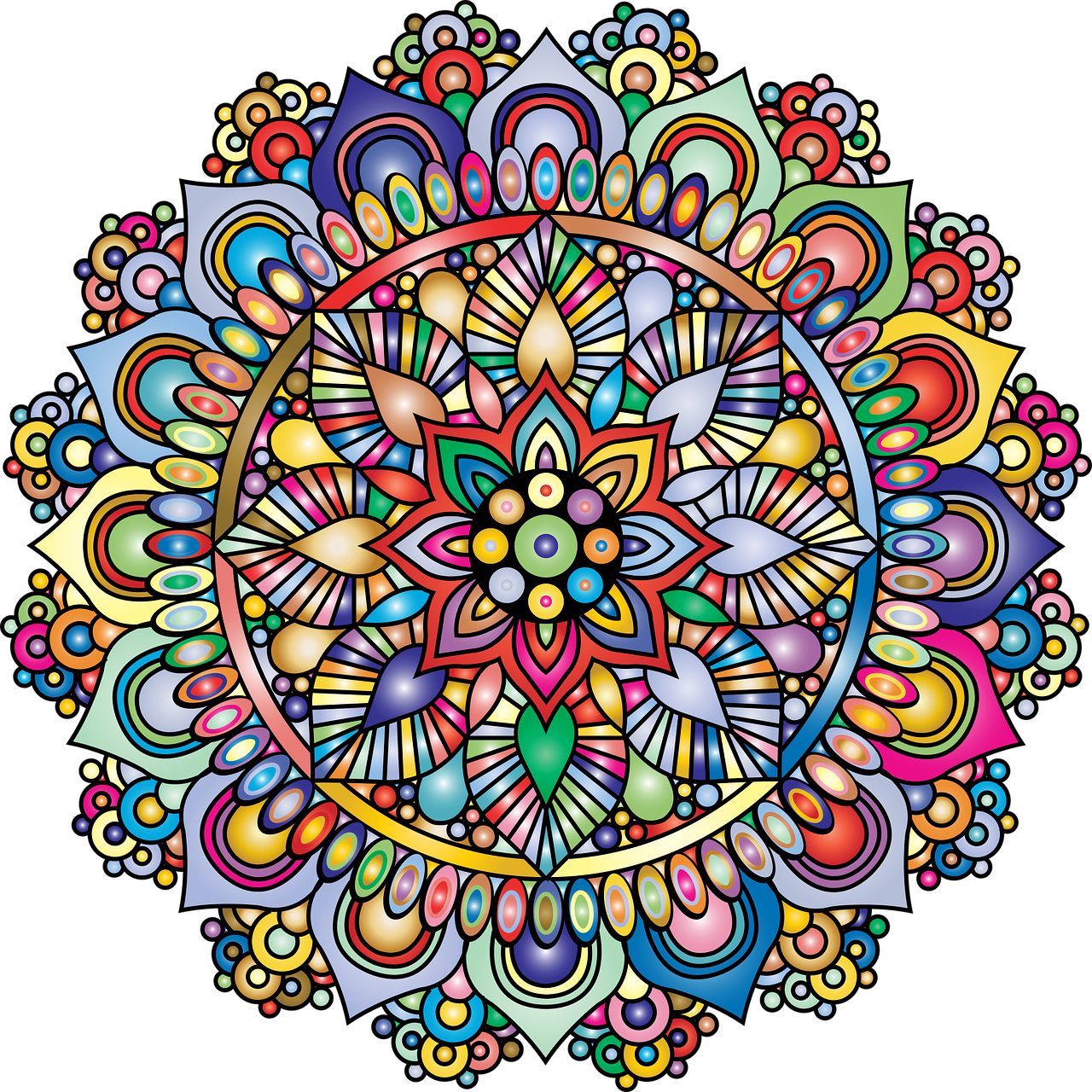 mandala de colores un mandala pintado con acuarelas