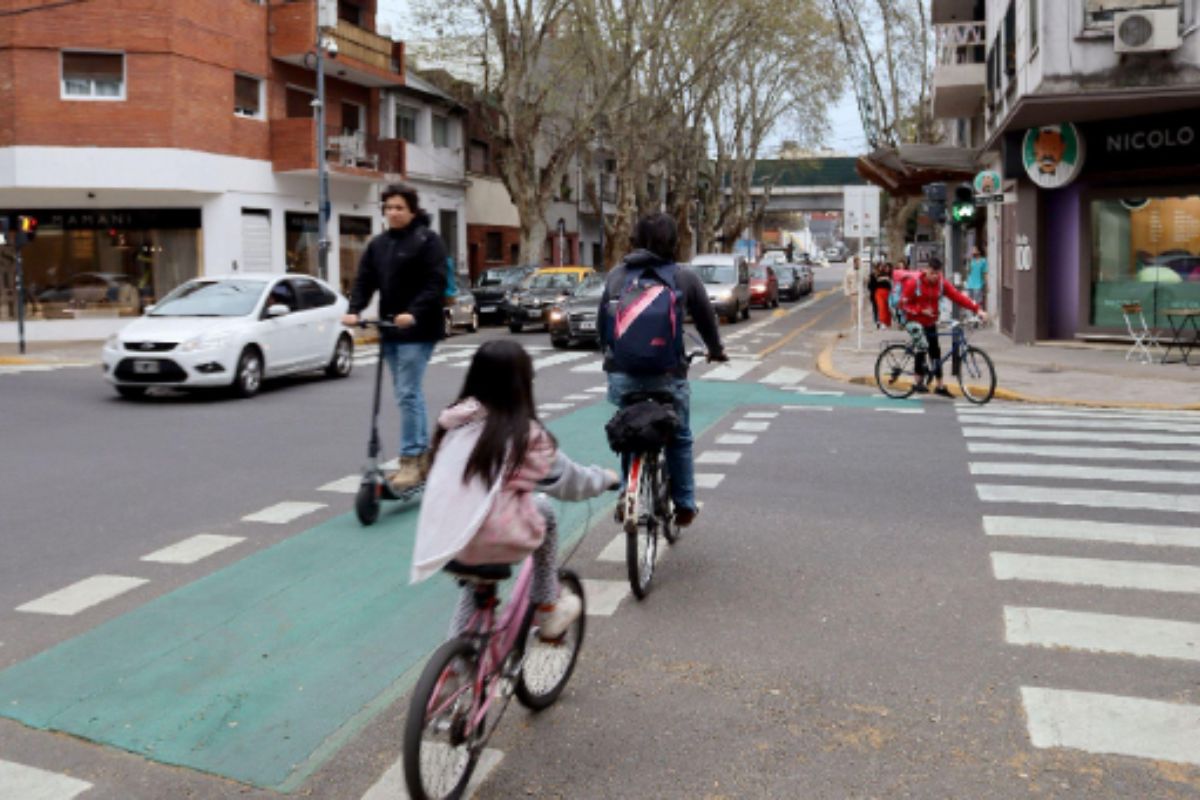 Por la ciclovía de Gorriti circulan más de 2.000 ciclistas por día.