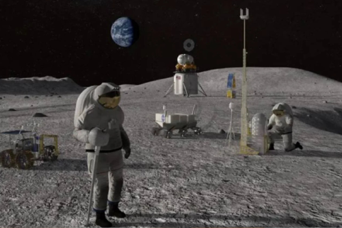 luna astronautas En la Luna quedaron 96 bolsas con desechos humanos: heces, orina y vómito que formaron parte de las misiones Apolo. (Foto: Chatgpt)