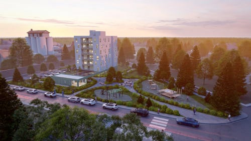 Edificio Mass Timber Uruguay El edificio más alto de Mass Timber en Latinoamerica