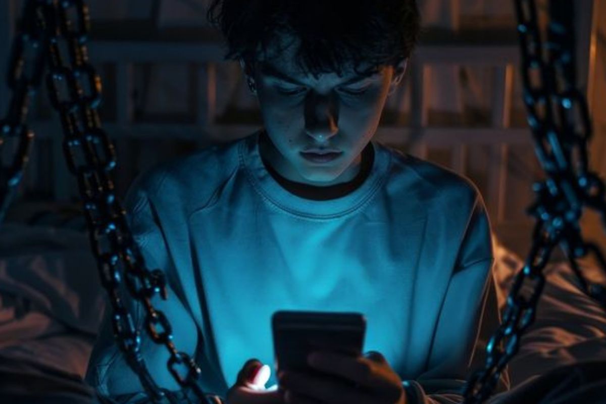 hombre celular ¿Dormís con el celular al lado? Tu sueño y tu salud visual podrían estar en riesgo, según la ciencia. (PINTEREST)