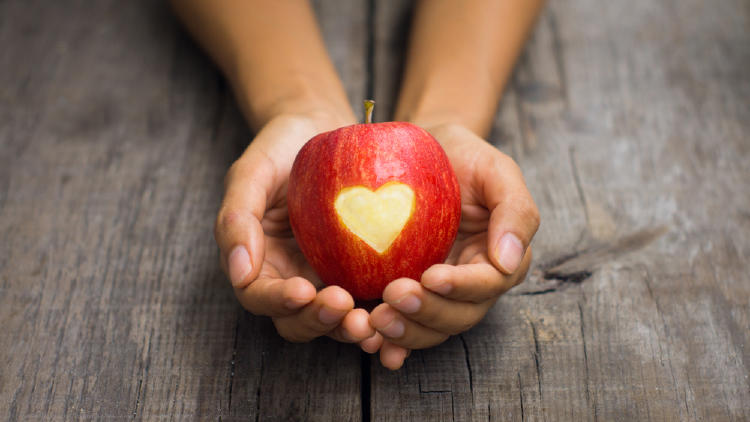 manzana corazon manzana corazon