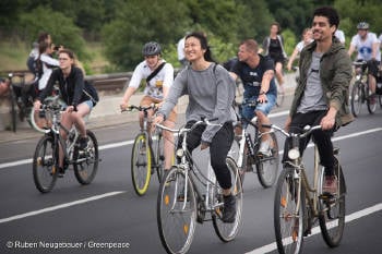 Rodada ciclista en Berlín