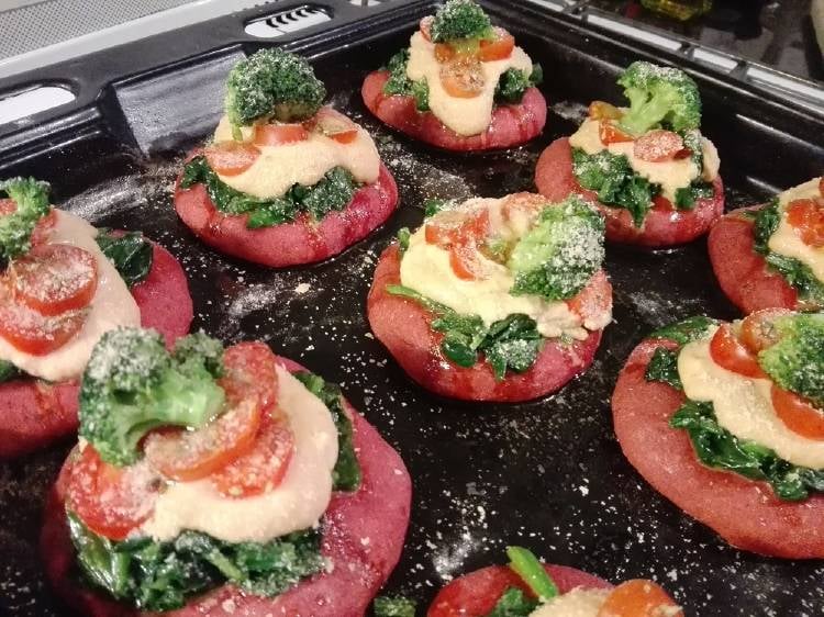 pizza remolacha Pizza de remolacha