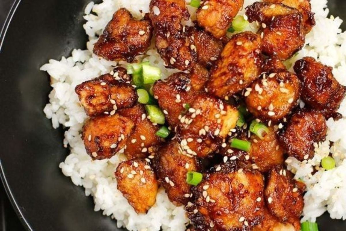 tofu receta simple y nutritiva de tofu agridulce (Foto: Pinterest)