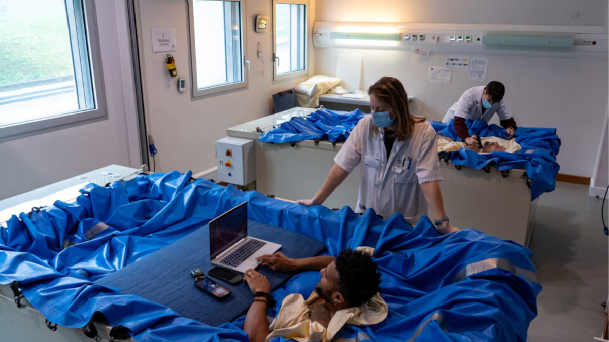 experimento El experimento Vivaldi III se realiza en la Clínica Espacial Medes de Toulouse (Agencia Espacial Europea)