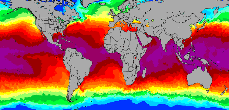 temperaturas oceanos temperaturas océanos calentamiento global