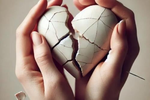 corazon roto Te responde, pero ya no propone. Te habla, pero cada vez menos. No te ghostea... pero tampoco se queda. Así funciona el banksying, el nuevo modo de romperte el corazón sin decir una palabra. (Pinterest)