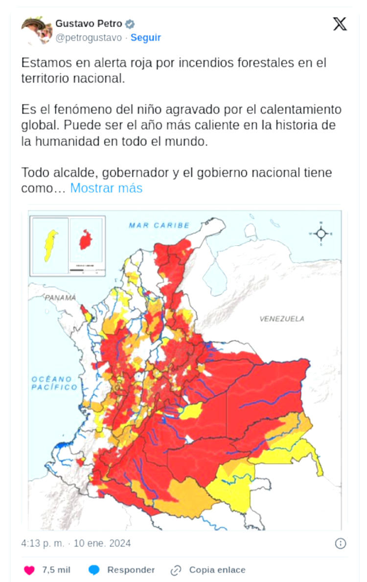 INCENDIOS FORESTALES COLOMBIA