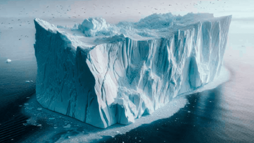 iceberg El A23a, por ejemplo, es un iceberg masivo desprendido de la plataforma de hielo Filchner, y su tamaño y trayectoria están siendo monitoreados