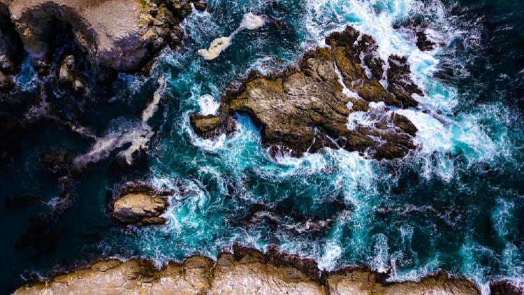 Imagen aérea de Big Sur, California