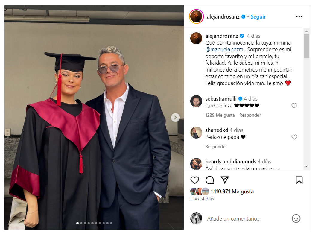 Qué bonita inocencia la tuya, mi niña @manuela.snzm . Sorprenderte es mi deporte favorito y mi premio, tu felicidad. Ya lo sabes, ni miles,… _ Instagram Google Chrome 16_2_2024 12_54_11