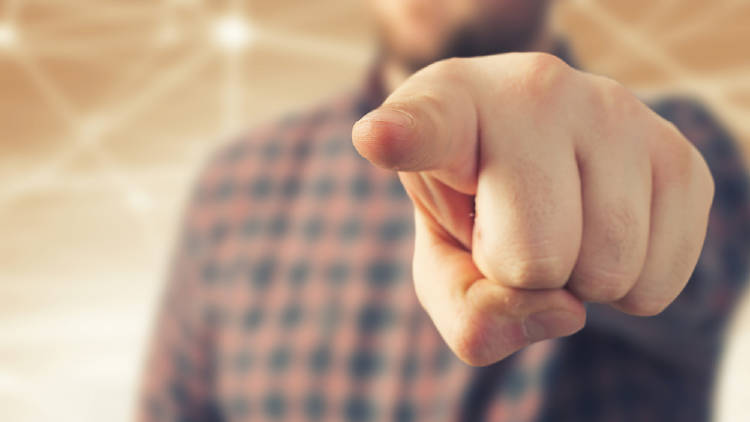 dedo señala dedo señalador