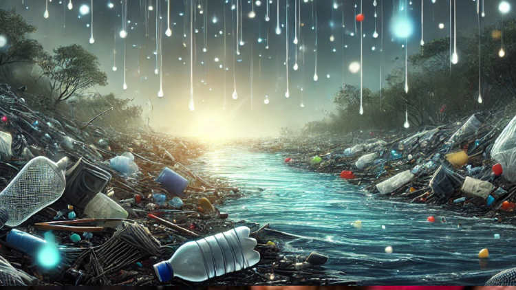 Microplásticos en la lluvia Microplásticos en la lluvia (PH: IA)