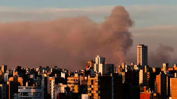 Humo en Buenos Aires Créditos: Infobae