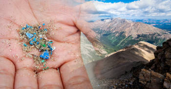 lloviendo micro plastico montañas rocosas estados unidos