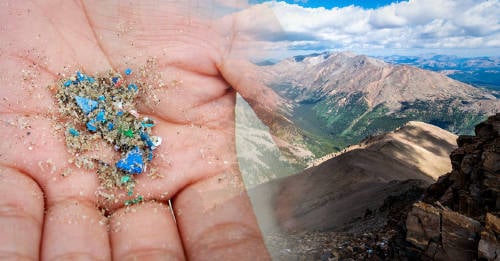 lloviendo micro plastico montañas rocosas estados unidos