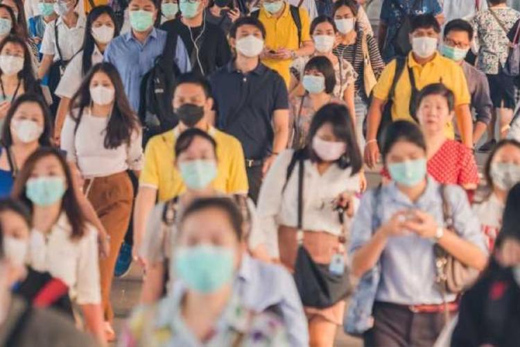 personas con barbijos Imagen: Pinterest