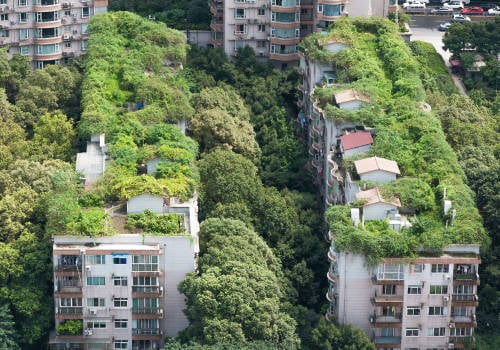 edificio terraza verde