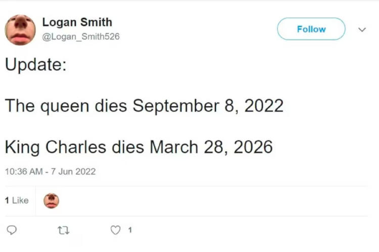 tuiter logan smith carlos III Isabel II tuiter logan smith carlos III Isabel II