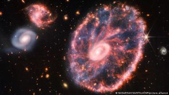 Galaxia Rueda de Carro Así captó el telescopio James Webb a la galaxia Rueda de Carro.