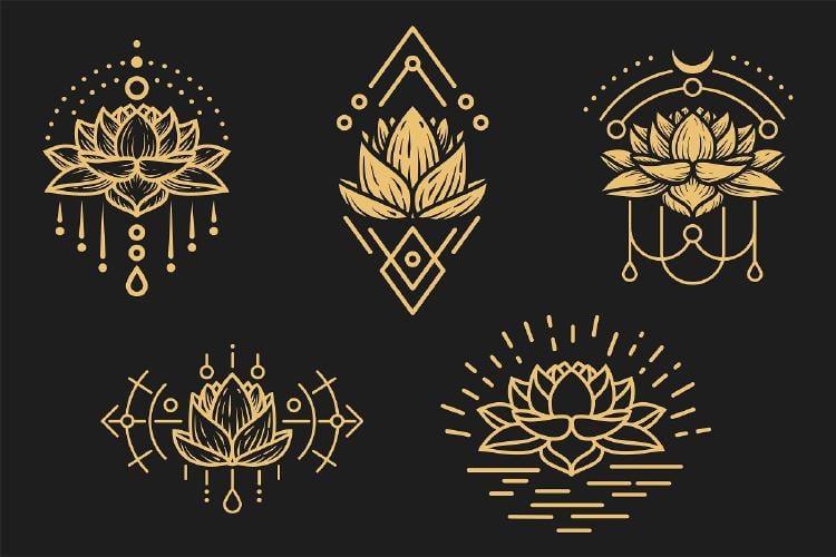 significado de la flor de loto en un tatuaje