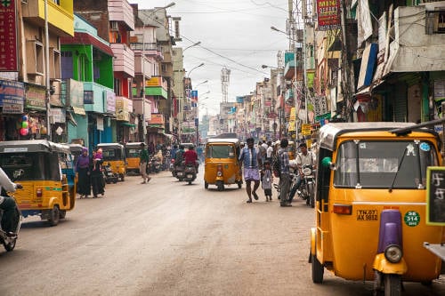 las calles de chennai, india
