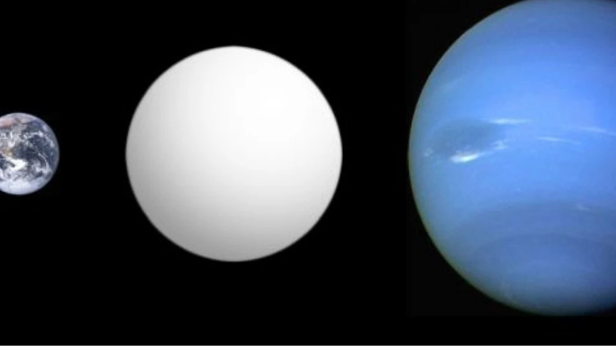 super venus Comparación del tamaño de la Tierra (izquierda), Enaiposha (centro) y Neptuno (derecha). (Aldaron/Wikimedia Commons, CC BY SA 3.0/Science Alert)