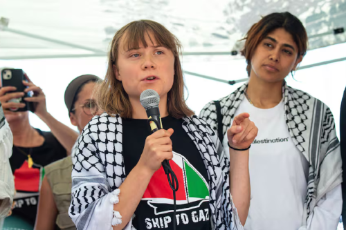 greta thunberg La embarcación intentaba romper el bloqueo naval de la Franja de Gaza para entregar una cantidad simbólica de ayuda y visibilizar la causaSalvatore Cavalli AP