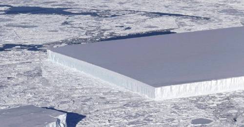 Misterio: La NASA descubrió un trozo de hielo perfectamente cuadrado flotando en océano