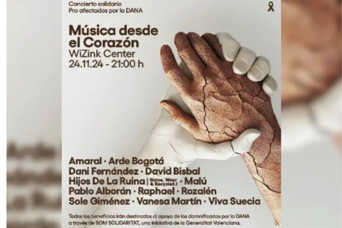 Concierto solidario Todos los beneficios irán destinados al apoyo de los damnificados por la DANA a través de SOM SOLIDARITAT, una iniciativa de la Generalitat Valenciana