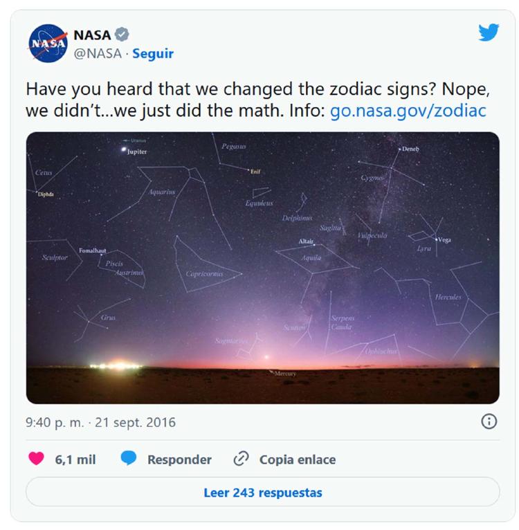 NASA ZODIACO