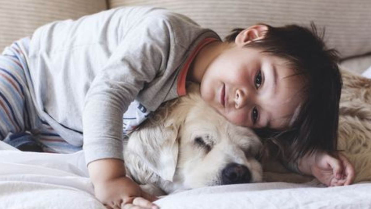 El pelaje del perro contiene una gran variedad de bacterias y virus que entran en contacto con los niños, y aunque estos no causan enfermedades, sirven como “entrenamiento” para el sistema inmunitario (Foto: Pinterest)