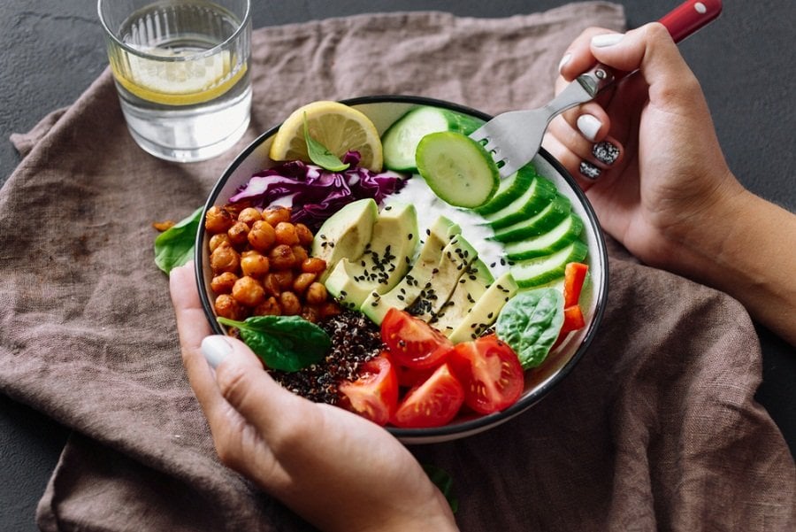 comida sana ensalada