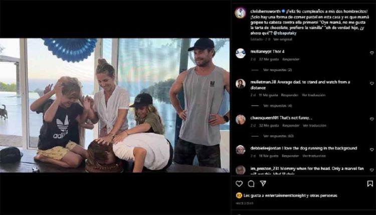 pataky Chris Hemsworth hijos2 pataky Chris Hemsworth hijos2