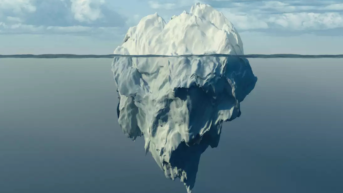 El iceberg más grande del mundo, conocido como A23a, se desprendió de la Antártida y se encuentra en movimiento. (Foto: Pinterest)