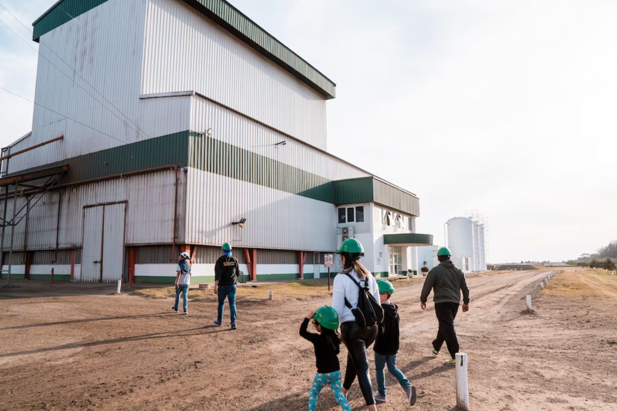 La planta de Generación Ticino Biomasa, que ofrece visitas guiadas en el marco de un incipiente turismo industrial