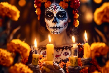 Dia de los Muertos en México  Esta festividad honra a los seres queridos fallecidos, celebrando su memoria y su vida.  (Foto: Pinterest)