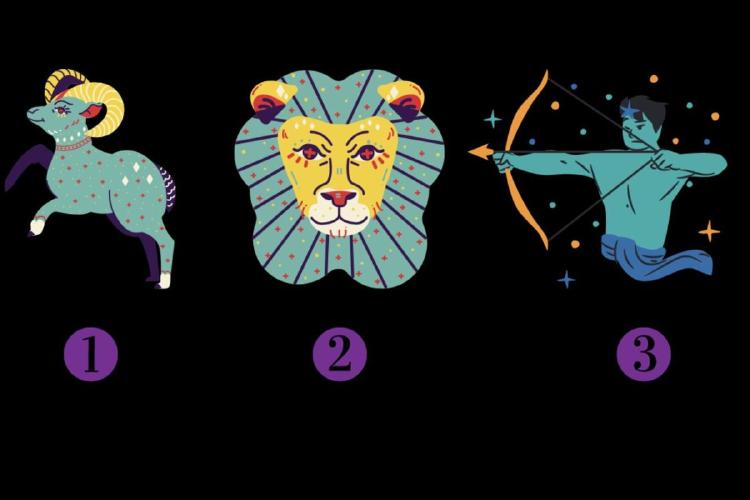 test visual En este test de personalidad están los símbolos de ciertos signos astrales: el primero es aries, el segundo leo y el tercero sagitario. ¿Qué simbolo te gusta más? (Tiempox)