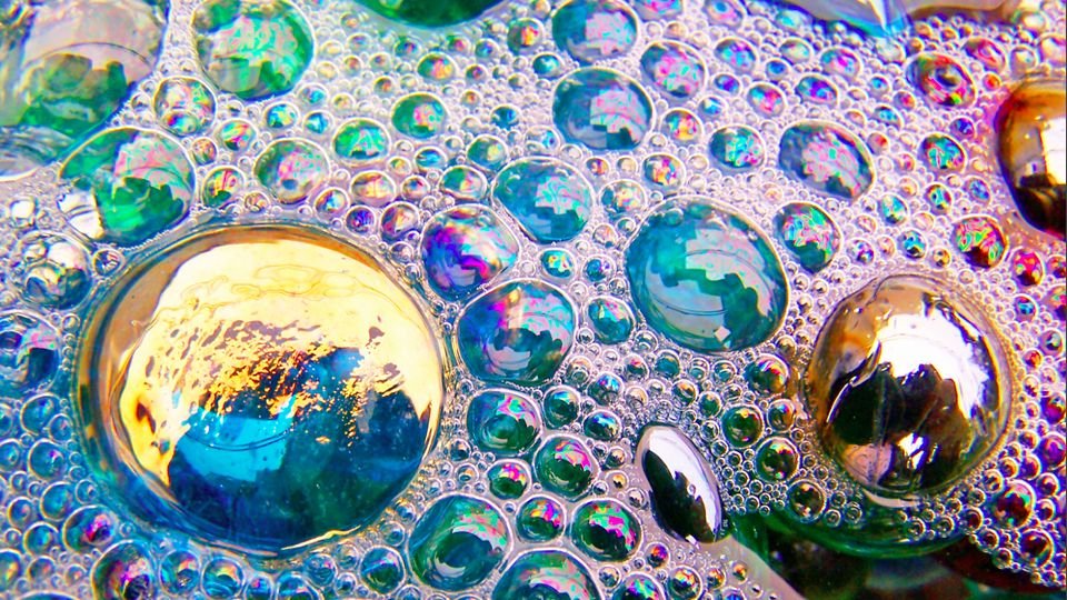 agua jabonosa