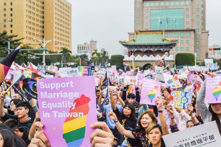 desfile por matrimonio homosexual en taiwan