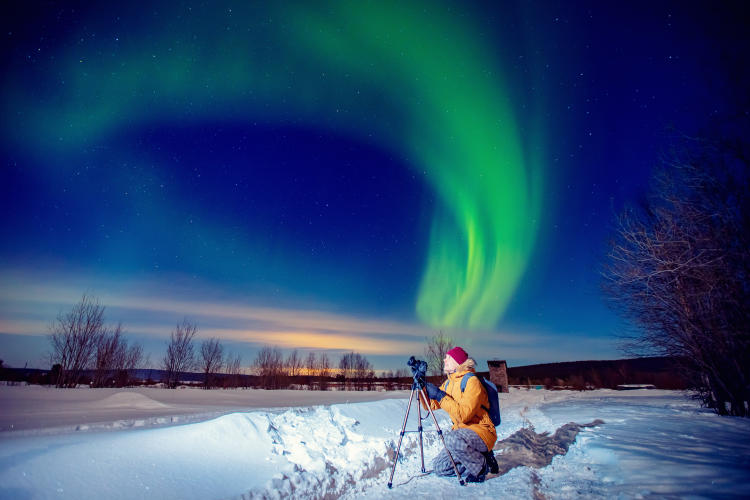 cosmos auroras boreales