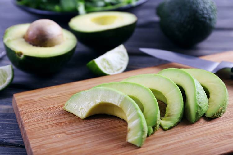 sliced ​​avocado