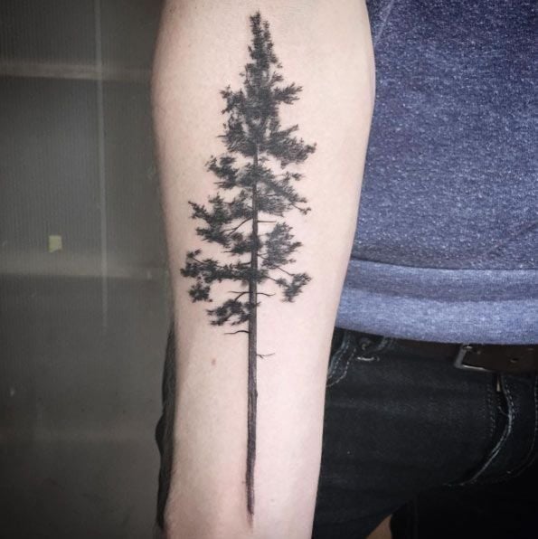 tatuaje naturaleza árbol