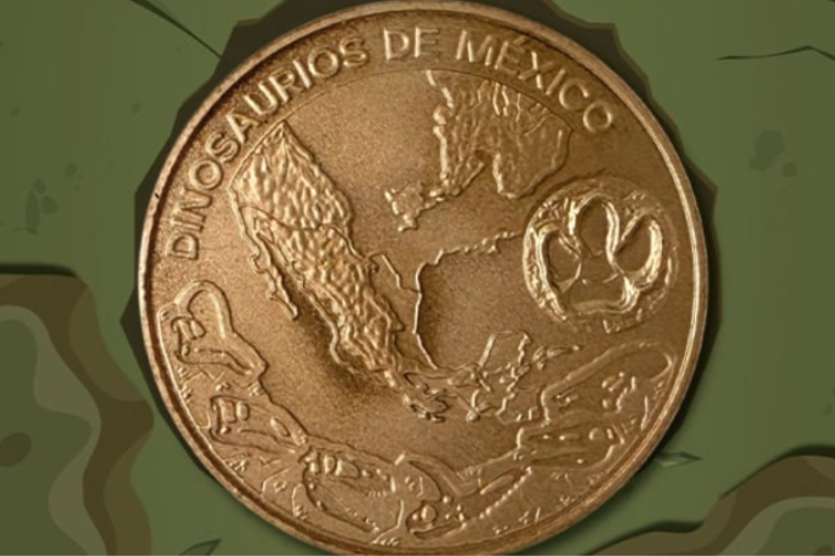 moneda mexico Seis dinosaurios únicos de México protagonizan una colección numismática que celebra la historia natural y el conocimiento científico nacional. (Foto: zocalo.com)